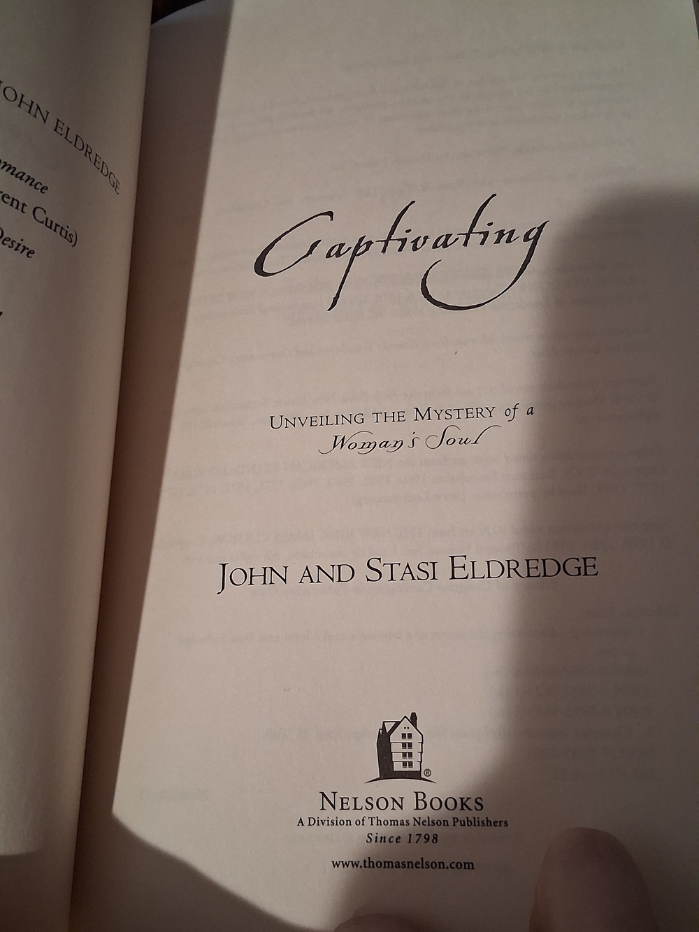 Captivating by John and Stasi Eldredge - Cream Pages